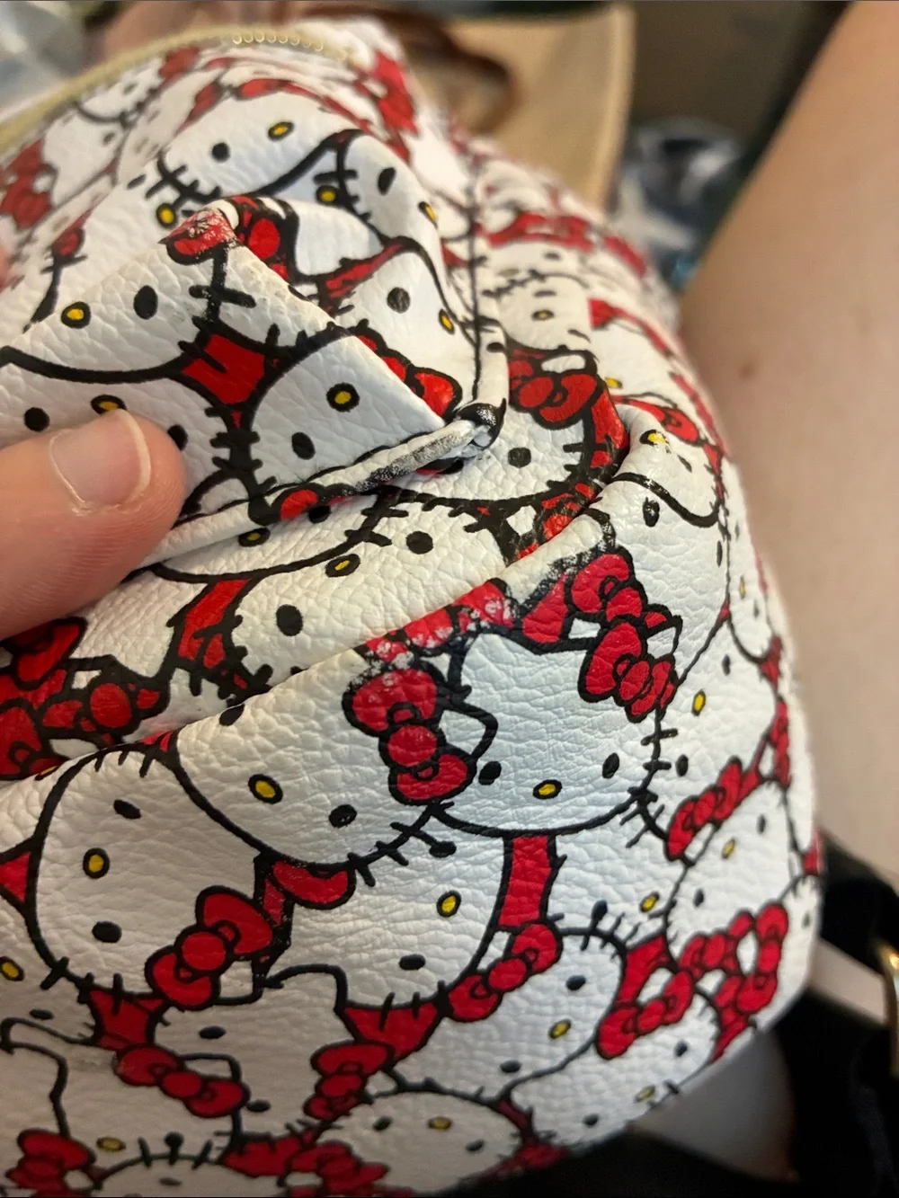 Hello Kitty White & Red Kids Backpack with Matching Red Accessories